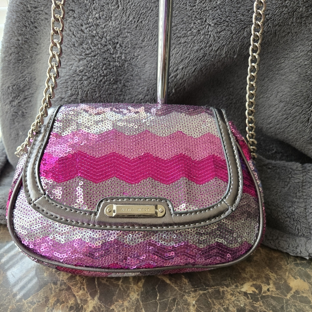 Nine West Sequined Crossbody Bag - Picture 2 of 10